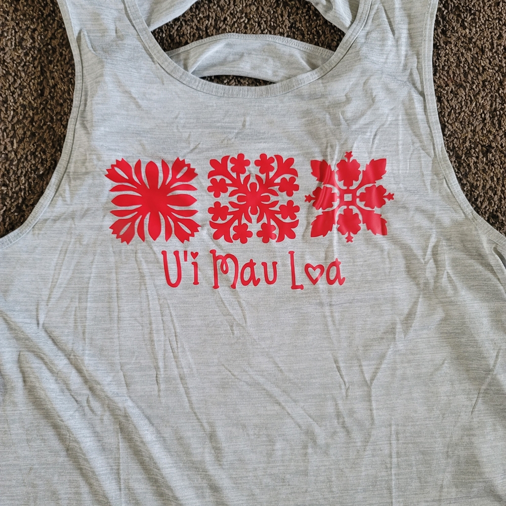 Hawaiian Quilt Design Tank Top